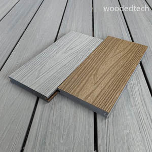 Chịu nhiệt hoàn toàn Mũ WPC Composite decking, -40 đến <span class=keywords><strong>80</strong></span> độ C, bề mặt chải, bảo hành 10 năm - Product Image 3