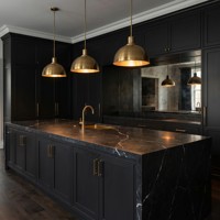 Natürliche Brasilianische Negresco Schwarze Granitplatte Matt Geschliffen Schwarzer Stein mit Weißen Adern für Luxus-Küchenarbeitsplatten Wand- und Bodenfliesen