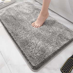 Paillasson floqué anti-salissure, tapis de <span class=keywords><strong>porte</strong></span> d'entrée antidérapant résistant à l'usure, tapis de sol floqué absorbant pour entrée et balcon - Product Image 4
