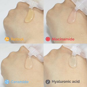 Yüz beyazlatma anti-aging Ceramide Niacinamide hyaluronik asit cilt bakımı <span class=keywords><strong>Retinol</strong></span> <span class=keywords><strong>serum</strong></span> için taşınabilir 4 in <span class=keywords><strong>1</strong></span> yüz özü serumları - Product Image 2