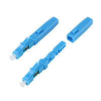 Conector Rápido de Fibra Óptica LC UPC de Grado Telecom, Baja Pérdida por Inserción, Simplex, Conector de Ensamblaje de Instalación en Campo