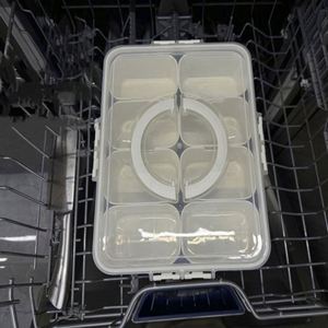 Contenedor Ecológico para Aperitivos de Cocina, con Compartimento Divisor Portátil y Tapa, para Alimentos, Dulces, Verduras y Galletas - Product Image 2