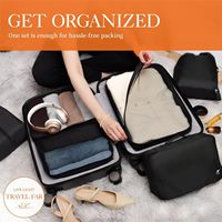 6 pièces lumière Premium valise organisateur sacs ensemble peu encombrant bagages organisateurs étanche voyage essentiel emballage Cubes