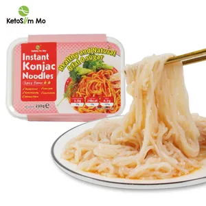 Mushroom Spicy Flavour Sauce Healthy Vegan Natural Halal Instant Konjac Noodles Bowl Meal