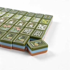 USA Stock,American Mahjong <strong>Set</strong> with 160 Tiles, Art Green Mahjong Tiles, Luxury Gaming <strong>Set</strong> American Mahjong Tiles, Hand-carved - Product Image 4