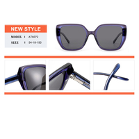 Lunettes de soleil 2025 avec logo personnalisé, UV400, polarisées, en acétate, de haute qualité, pour femmes, surdimensionnées, carrées, épaisses