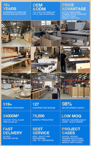 Hiện Đại Văn phòng máy trạm làm việc CEO điều hành đồ nội thất sang trọng L hình bàn cho phòng bảng Cơ Sở Hình ảnh thiết kế - Product Image 6