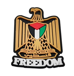 Nuevo Modelo: Decoraciones de PVC para Zuecos con Símbolo de Bandera de Palestina Libre, Accesorios para Pantuflas, Adornos para Zapatos de la Libertad Palestina - Product Image 3