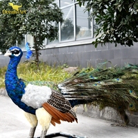 Animatronic Animal Attraction Modèles de paons grandeur nature pour parc à thème