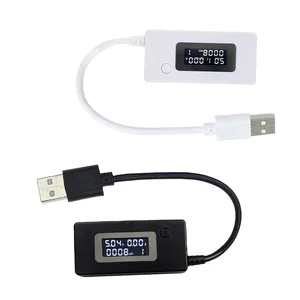 Yüksek kalite LCD USB voltaj ve akım dedektörü mobil güç USB şarj aleti Tester ölçer kapasite akımı voltmetre Tester ölçer