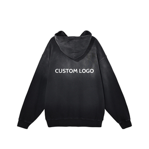 Nouvelle Collection 2025 – Sweat à Capuche Unisexe Vintage en Coton Tricoté Lavé, Sans Cordon, Coupe-Vent, Écologique, Style Hip-Hop Streetwear Personnalisé pour Homme - Product Image 5