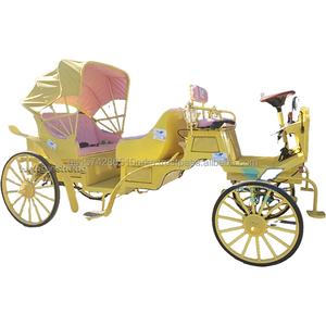 Carruaje de caballos eléctrico de acero de 4 ruedas romántico transporte DE BODA especial a la venta - Product Image 1