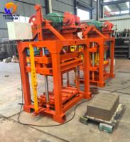 Machine automatique de fabrication de briques en ciment WJ 4-40A avec réducteur et roulement assurant un fonctionnement stable