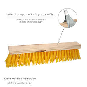 Spazzola Industriale per Spazzamento con Fibre in Polipropilene. Supporto in legno 50 cm. Maniglia non inclusa - Product Image 4