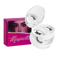 Kit d'extension de cils DIY en grappe, marque privée, 30D 40D 50D, cils en bande complète, effet 3D, pailletés, auto-adhésifs, réutilisables