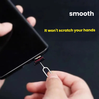 Outil universel en acier inoxydable pour l'éjection de la carte SIM, aiguille d'extraction pour téléphones mobiles et smartphones
