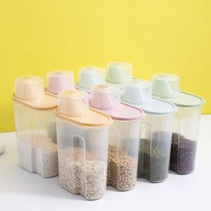 Clear Visible Plastic Food <b>Storage</b> Containers Dustproof Sealed <b>Jars</b> <b>for</b> Multigrain Nuts Snack Home <b>Kitchen</b> <b>Storage</b> - Product Image 3