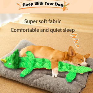 Perro Squeak Dinosaurs Durable Interactivo Masticar No más chirridos Papel arrugado Manténgalos ocupados Juguetes <span class=keywords><strong>de</strong></span> peluche sin relleno - Product Image 3