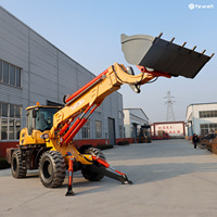 YAWEH 1.5t Chariot Élévateur diesel Multifonction 4wd Telehandler Mini Wheel Boom Chargeur Télescopique Fabriqué en Chine