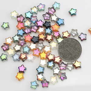 Perles en verre cristal en forme d'étoile de 8 mm, vente en gros, pour bijoux, boucles d'oreilles, pendentifs, breloques DIY, cadeaux de Noël - Product Image 3