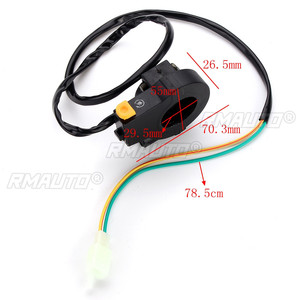 Poignées de guidon de moto avec câble d'accélérateur et interrupteur d'arrêt pour moteurs 49cc-80cc, pièces de vélo motorisé et trottinette à pousser - Product Image 2