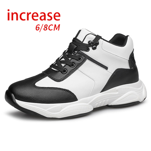 Chaussures de sport décontractées pour hommes, rehaussantes de 8 cm, respirantes, style « Dad Shoes », avec rehausse de 6 cm, doublure en maille tendance - Product Image 1