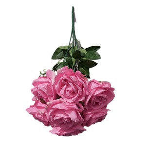 Roses artificielles Yixuan, 7 têtes, fleurs en soie au toucher naturel, décorations pour mariage et maison - Product Image 5