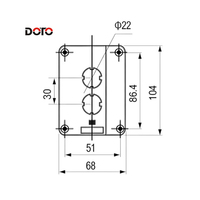 Boîtier de commande étanche XAL à bouton-poussoir, 22 mm IP40, pour démarrage/arrêt, montée/démission et commande d'urgence pour machines industrielles