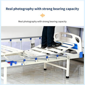 Muebles de Hospital de acero inoxidable <span class=keywords><strong>para</strong></span> FB-M1-1, <span class=keywords><strong>cama</strong></span> médica Manual ajustable de una sola función, Económica - Product Image 6