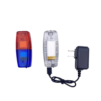 Luz de Advertencia LED Multifunción para Patrulla de Seguridad, Lámpara de Hombro con Luz Estroboscópica Roja y Azul, Luz Intermitente para Ciclismo