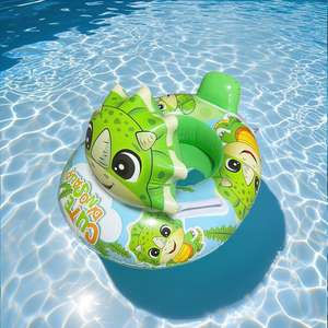 Siège gonflable portable pour enfants en forme de capybara, avec appui-tête épaissi, en PVC écologique, pour piscine de bébé - Product Image 6