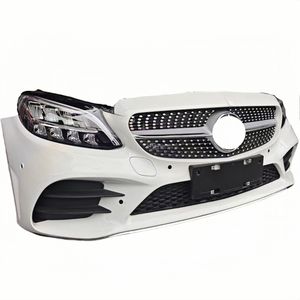 Kit de carrocería trasera y parachoques delantero de plástico usado de alta calidad para <span class=keywords><strong>Mercedes</strong></span> Benz Clase C W205 <span class=keywords><strong>AMG</strong></span> C63 <span class=keywords><strong>GT</strong></span> con recortes de luz antiniebla - Product Image 2