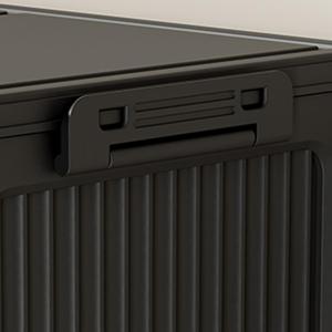 Cómoda Moderna de 6 Cajones de Polipropileno Negro para el Hogar, Organizador de <span class=keywords><strong>Ropa</strong></span> para la Sala de Estar - Product Image 3