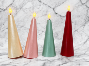 Thon LED Nến điện tử paraffin nhấp nháy Flameless nến ánh sáng trang trí nội thất giáng sinh trang trí độc đáo nến - Product Image 6