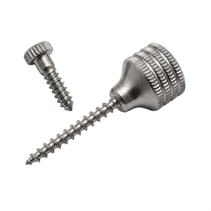 เครื่องมือถอนรากฟัน BK Industries แบบสกรู  ทำจากสแตนเลสสตีลสีเงิน  ลายกันลื่น  ออกแบบตามหลักสรีรศาสตร์  สำหรับการผ่าตัดช่องปาก - Product Image 1