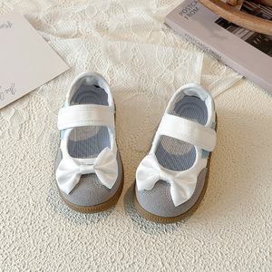 Chaussures Mary Jane style allemand pour filles, nouveau modèle été 2026, à semelle souple, avec nœud, fermeture Velcro, pour petites filles - Product Image 2