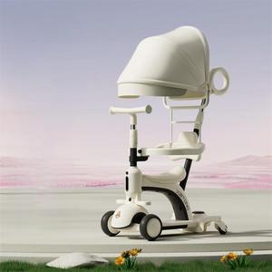 Monopattino 4 in 1 con seggiolino auto e passeggino per bambini, monopattino per bambini con maniglia di spinta - Product Image 3