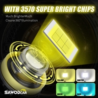 Phare antibrouillard à LED Laser 55W Super Bright Phare Ampoule Lentille H7 H11 9005 HB4 Blanc Jaune Citron Vert Bleu Lampes à LED pour voiture