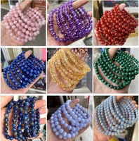 Pulsera de Piedras Naturales Apilables de 4mm, 6mm y 8mm, con Cristales de Piedras Preciosas, Estilo Feng Shui y Yoga, de Lujo, para Hombre, Fabricada por una Empresa con 20 Años de Experiencia