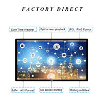 Écran tactile LCD Affichage numérique Écran publicitaire LCD Lecteur publicitaire multi-écrans wifi