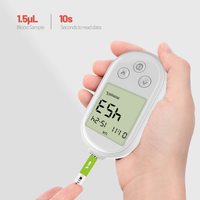 Medidor de Glucosa en Sangre Digital Portátil, Tiras Reactivas, Monitor de Glucosa en Sangre, Medidor de Glucosa para Diabéticos
