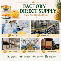 Ingeblikte Fruitcocktail 850g Ananas Perzik Peer in Licht Siroop HACCP BRC OEM Private Label Groothandel Blikverpakking Leverancier