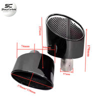 Embout d'échappement en acier inoxydable pour Audi A4 A5 A6 A7 jusqu'à RS4 RS5 RS6 RS7