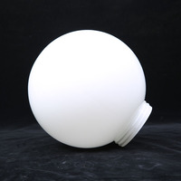 Abat-jour en verre blanc opale en gros, pas cher, 6 pouces, 150 mm, globe en verre blanc laiteux brillant pour luminaire de jardin ou de route