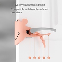 Coussinets insonorisants pour portes à motif dessin animé, tampon de fermeture silencieux pour chambre à coucher, couvre-serrure silencieux, coussinet réglable pour interstice de porte, accessoire indispensable pour porte