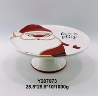 2021 décoration de noël support de gâteau en céramique