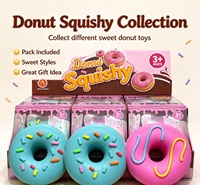 Jouet Squishy Donut Mignon, Simulation de Gâteau Sucré, Pain, Alimentaire, à Rebond Lent, Doux, à Pincer, Sensoriel, Anti-Stress, Cadeau pour Enfants
