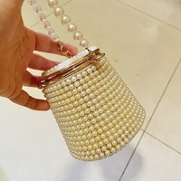 Mode mini mariée perle sangle soirée perle sac à main seau sac perle sac à main