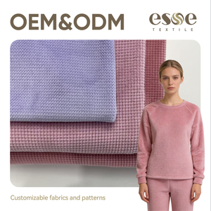 <span class=keywords><strong>Tissu</strong></span> polaire composite jacquard super doux, <span class=keywords><strong>motif</strong></span> quadrillé, polaire berbère de haute qualité, vente en gros d'usine pour vêtements - Product Image 1