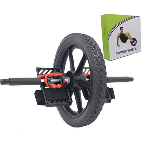 Nhà Phòng tập thể dục huấn luyện viên cơ bụng tập thể dục <span class=keywords><strong>AB</strong></span> bánh xe con lăn chân đạp hai bụng bánh xe màu đen ABS yt67 - Product Image 3